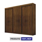 Guarda Roupa Casal 3 Portas 6 Gavetas São Paulo Gold Braúna