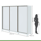 Guarda Roupa Casal 3 Portas 6 Gavetas Spazio Móveis Lopas