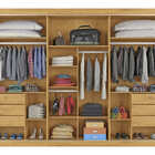 Guarda Roupa Casal 3 Portas 6 Gavetas - Vitoria-peroba/off Wh