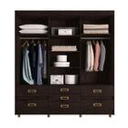 Guarda Roupa Casal 3 Portas 7 Gavetas Café Baunilha 3702095 A