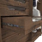 Guarda-roupa Casal 3 Portas 7 Gavetas Espelho Slide Paris Doc