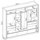 Guarda Roupa Casal 3 Portas 7 Gavetas Lounge D02 Amendola Tou