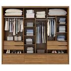 Guarda Roupa Casal 3 Portas 7 Gavetas Lounge D02 Amendola Tou