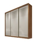 Guarda Roupa Casal 3 Portas 8 Gavetas - Diamond-cumaru Off Wh
