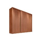 Guarda Roupa Casal 3 Portas 8 Gavetas - Diamond-cumaru/ripado