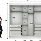 Guarda Roupa Casal 3 Portas 8 Gavetas - Londres-branco - Móve