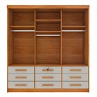Guarda Roupa Casal 3 Portas 9 Gavetas 199cm Chicago   Cinamom