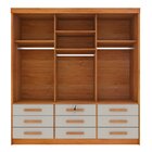 Guarda Roupa Casal 3 Portas 9 Gavetas 199cm Chicago   Cinamom