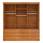 Guarda Roupa Casal 3 Portas 9 Gavetas 199cm Chicago   Cinamomo