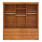 Guarda Roupa Casal 3 Portas 9 Gavetas 199cm Chicago   Cinamomo