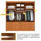 Guarda Roupa Casal 3 Portas 9 Gavetas 199cm Chicago   Cinamomo