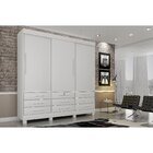 Guarda-roupa Casal 3 Portas 9 Gavetas Arezzo Sallêto Móveis B