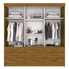 Guarda-roupa Casal 3 Portas 9 Gavetas Com Espelho Luana Sallê