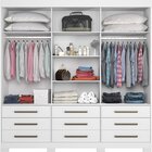 Guarda Roupa Casal 3 Portas 9 Gavetas Com Espelhos Nt5030 Not