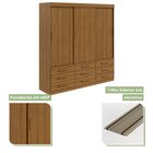 Guarda-roupa Casal 3 Portas 9 Gavetas Hercules Lopas Rovere N