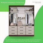 Guarda Roupa Casal 3 Portas 9 Gavetas Luana Savana/off White