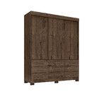 Guarda Roupa Casal 3 Portas 9 Gavetas Lux Zanzini