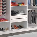 Guarda-roupa Casal 3 Portas C 1 Espelho 100% Mdf 7318e1 Branc