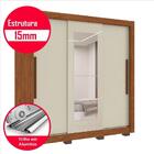 Guarda-roupa Casal 3 Portas C/ 2 Espelhos 3 Gavetas Cannes Im