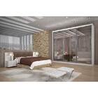 Guarda-Roupa Casal 3 Portas C/ Vidro Reflecta 6 Gavetas Raven