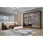 Guarda-roupa Casal 3 Portas C/ Vidro Reflecta 6 Gavetas Raven