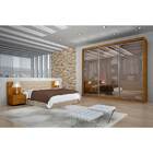 Guarda-roupa Casal 3 Portas C/ Vidro Reflecta 6 Gavetas Raven