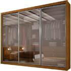 Guarda-roupa Casal 3 Portas C/ Vidro Reflecta 6 Gavetas Raven