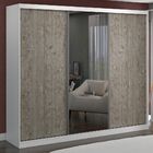 Guarda-roupa Casal 3 Portas Com 1 Espelho 100% Mdf 1904e1 Bra
