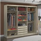 Guarda-roupa Casal 3 Portas Com 1 Espelho 100% Mdf 7318g4e1 M