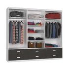 Guarda-roupa Casal 3 Portas Com 3 Espelhos 100% Mdf 1397e3 Br