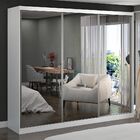 Guarda-roupa Casal 3 Portas Com 3 Espelhos 100% Mdf 1903e3 Br