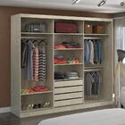 Guarda-roupa Casal 3 Portas Com 3 Espelhos 100% Mdf 7318g4e3