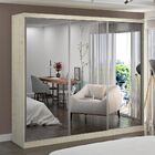 Guarda-roupa Casal 3 Portas Com 3 Espelhos 100% Mdf 7318g4e3