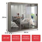 Guarda-roupa Casal 3 Portas Com 3 Espelhos 100% Mdf 7320g4e3