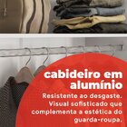 Guarda Roupa Casal 3 Portas Com Espelho 4 Gavetas 100% Mdf Lo