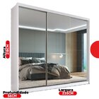 Guarda Roupa Casal 3 Portas Com Espelho 4 Gavetas 100% Mdf Lo