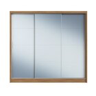 Guarda Roupa Casal 3 Portas Com Espelho 4 Gavetas 100% Mdf Lo