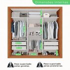 Guarda Roupa Casal 3 Portas Com Espelho 4 Gavetas Costa Rica