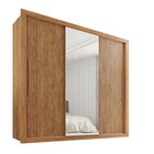 Guarda Roupa Casal 3 Portas Com Espelho 4 Gavetas Costa Rica