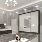 Guarda Roupa Casal 3 Portas Com Espelho 4 Gavetas Genebra Tcil