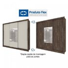 Guarda Roupa Casal 3 Portas Com Espelho 4 Gavetas Genebra Tcil