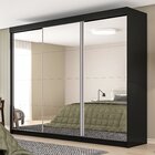 Guarda-roupa Casal 3 Portas Com Espelho 6 Gavetas Grajaú Yesc