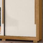 Guarda Roupa Casal 3 Portas Com Espelho 8660 Freijo Cinza Mov