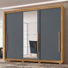 Guarda Roupa Casal 3 Portas Com Espelho 8660 Moval