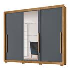 Guarda Roupa Casal 3 Portas Com Espelho 8660 Moval