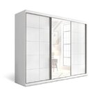 Guarda-roupa Casal 3 Portas Com Espelho Athenas Mambel Branco