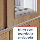Guarda Roupa Casal 3 Portas Com Espelho Central 9 Gavetas Atl