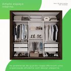 Guarda-roupa Casal 3 Portas Com Espelho Central E 4 Gavetas C