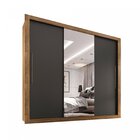 Guarda-roupa Casal 3 Portas Com Espelho Central E 4 Gavetas C