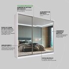 Guarda Roupa Casal 3 Portas Com Espelho E 2 Gavetas 100% Mdf